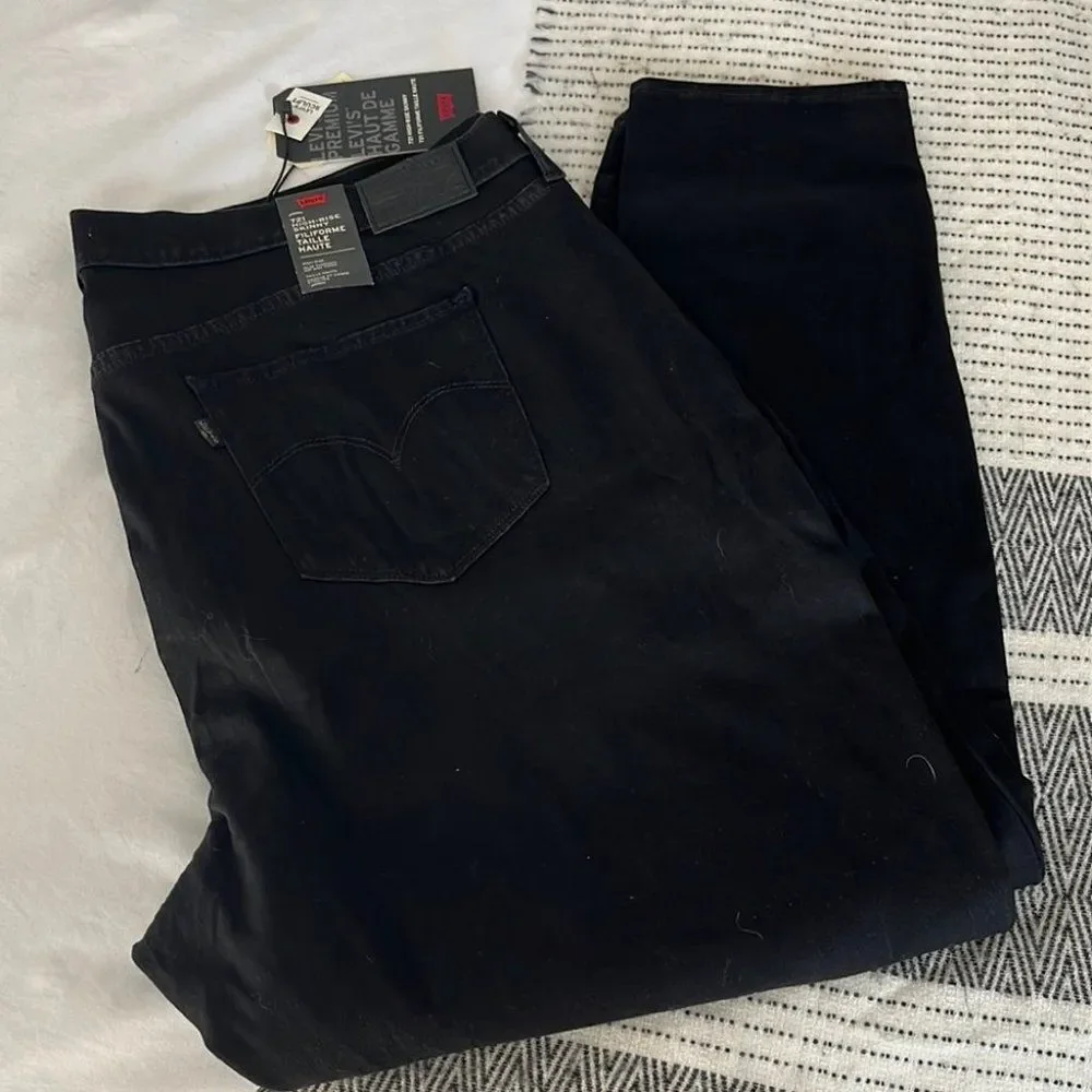 LEVI’S Black Hi-Rise Jeans NWT - Picture 3 of 7